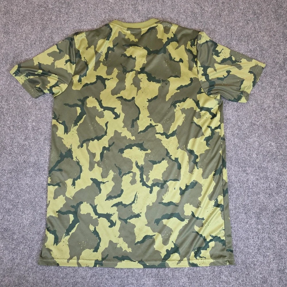 Adidas FC Dallas Soccer Jersey Large Green Camouflage Short‎ Sleeve Performance